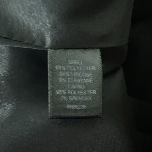 Express Blazer Women 2 Black Button Up Jacket Career Casual Shoulder Pads Outer - Picture 6 of 13